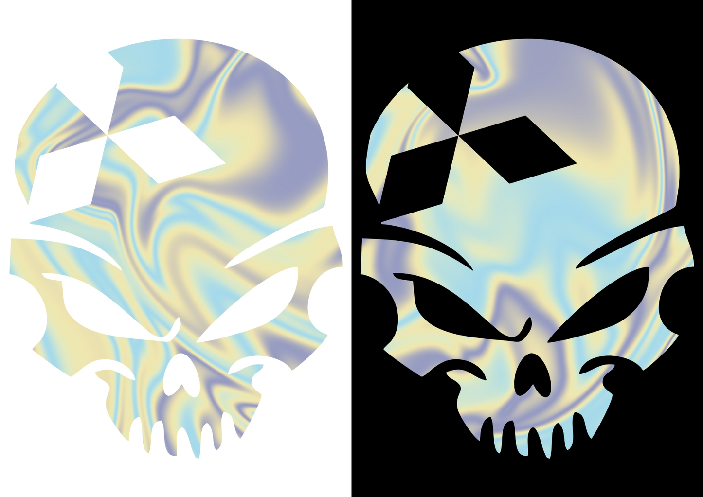 Sticker - MITSUBISHI SKULL 2