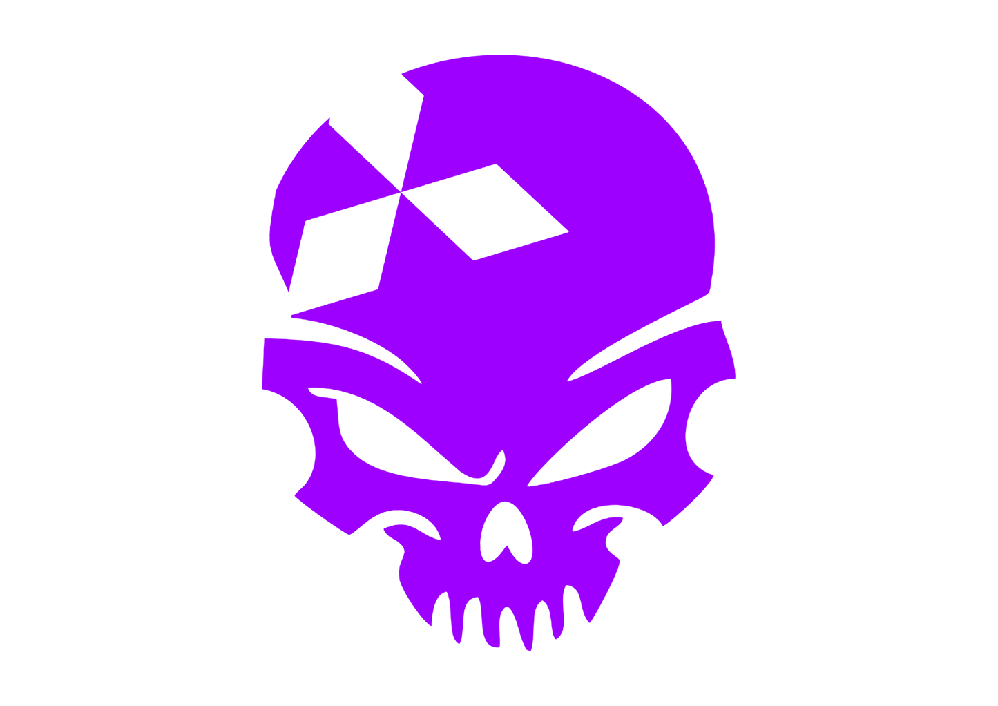 Sticker - MITSUBISHI SKULL 2