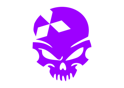 Sticker - MITSUBISHI SKULL 2