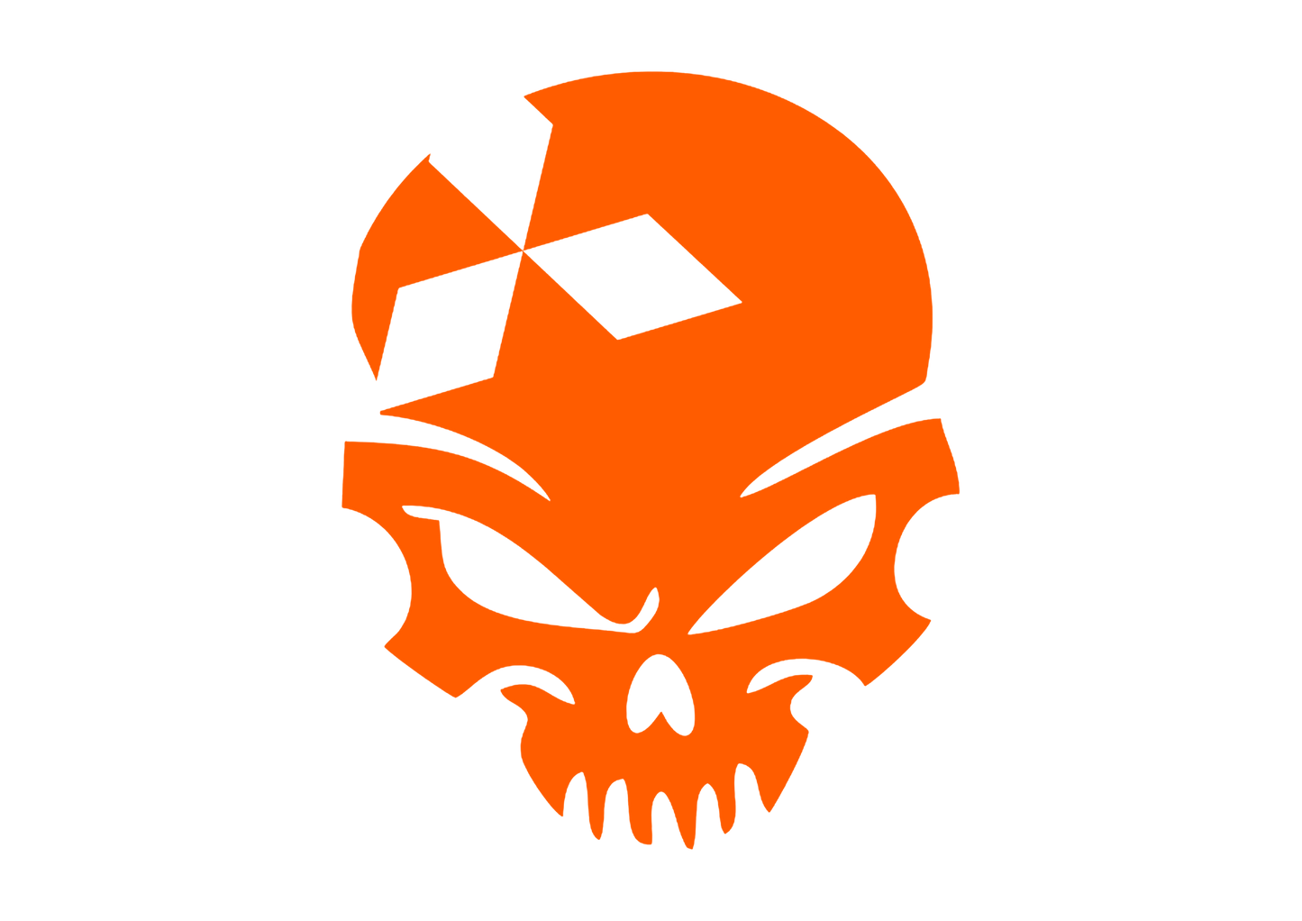 Sticker - MITSUBISHI SKULL 2