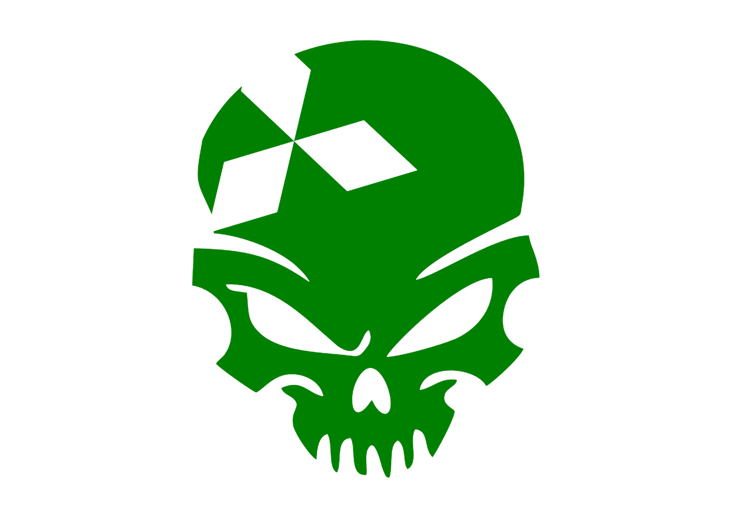 Sticker - MITSUBISHI SKULL 2
