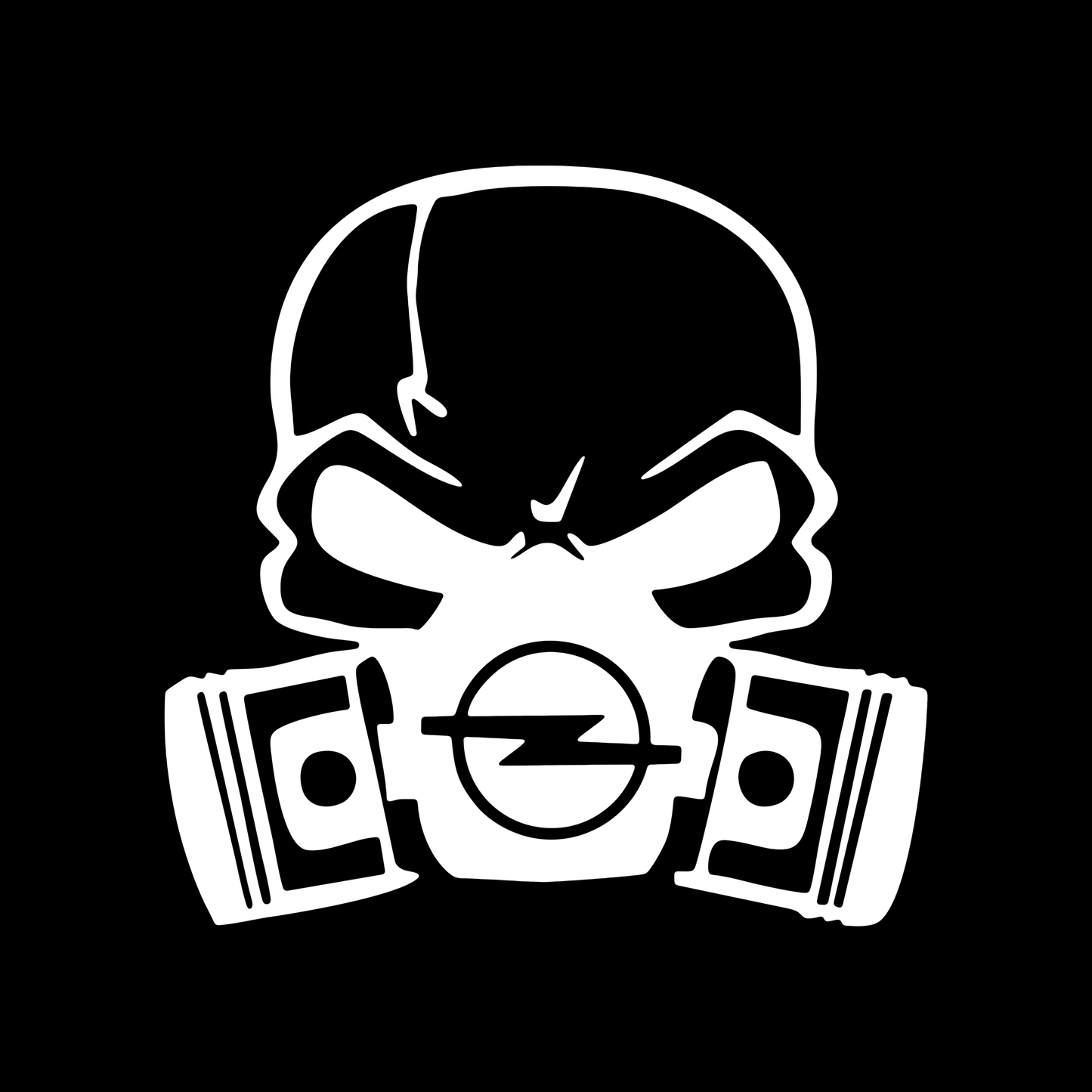 Sticker - OPEL SKULL 2