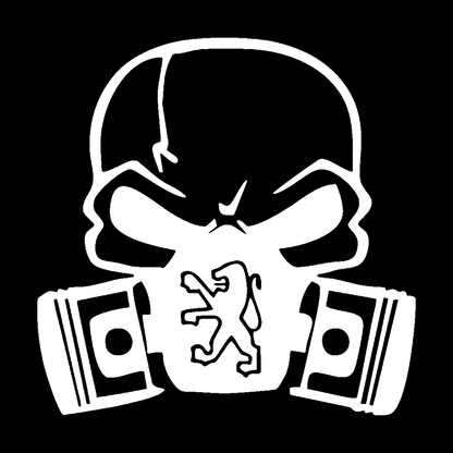 Peugeot skull - Alb