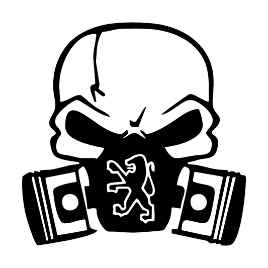 Peugeot skull - Negru