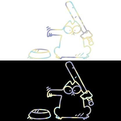 Sticker - PISICA BATA