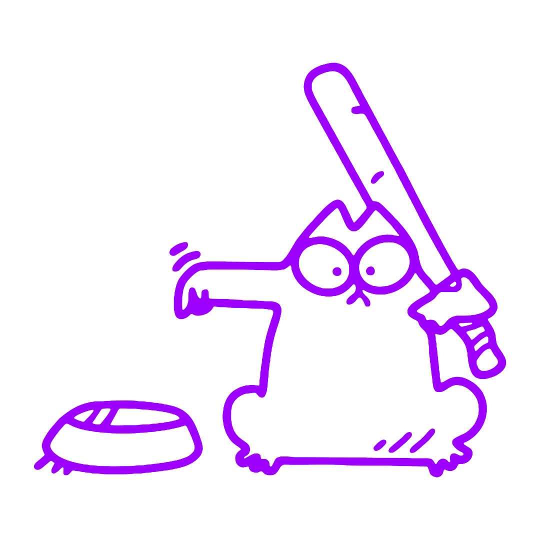 Sticker - PISICA BATA