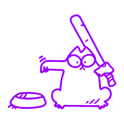 Sticker - PISICA BATA