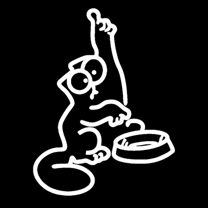 Sticker - PISICA MANCARE