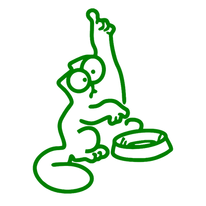 Sticker - PISICA MANCARE