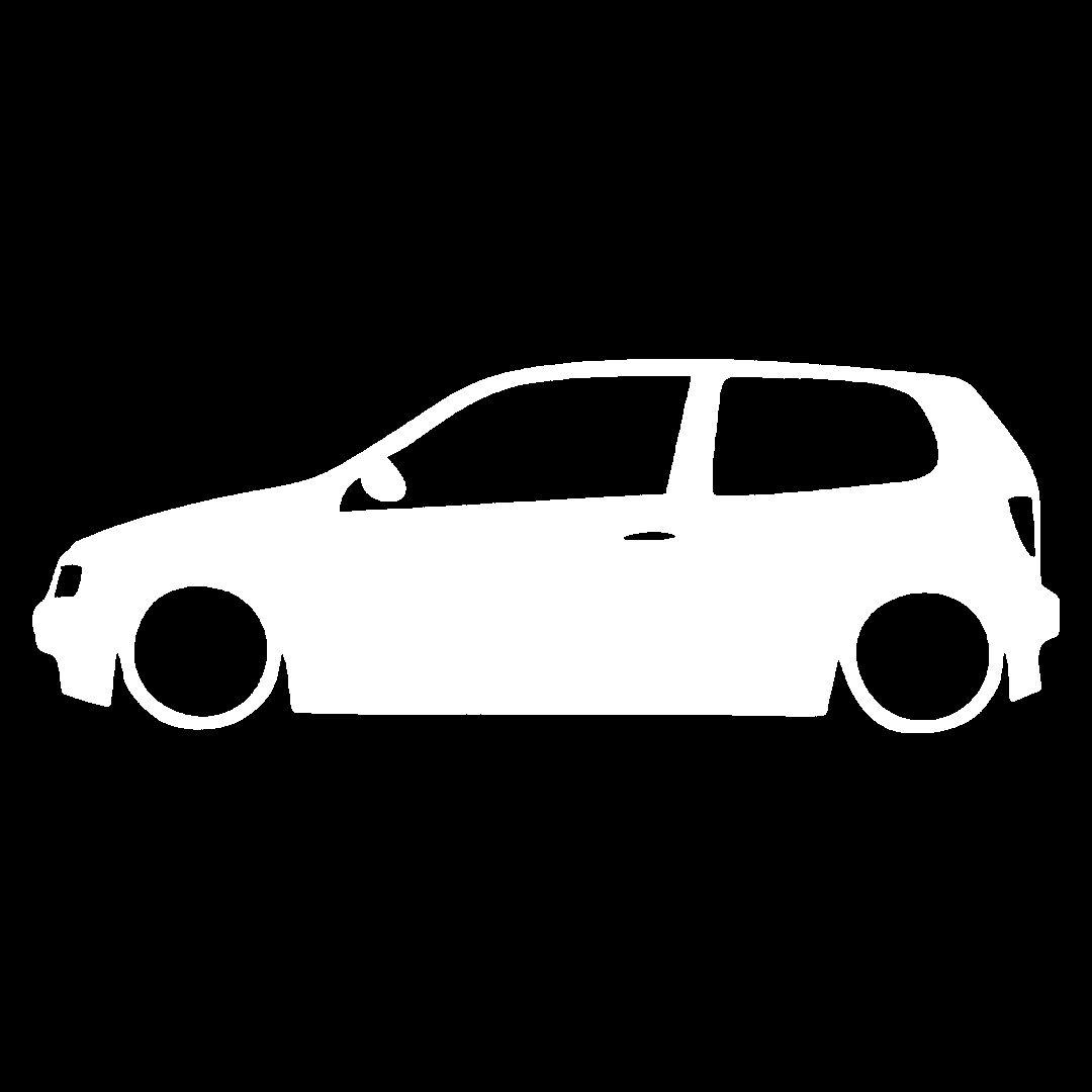 Polo silueta - Alb
