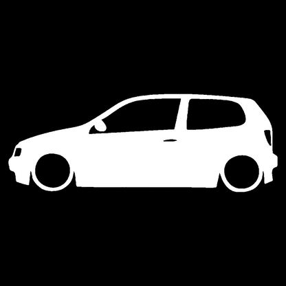 Polo silueta - Alb