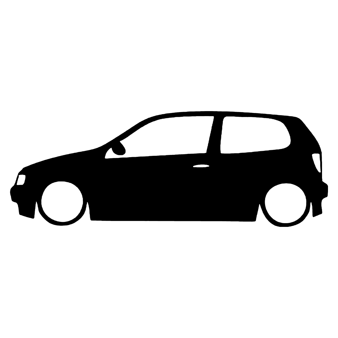 Polo silueta - Negru
