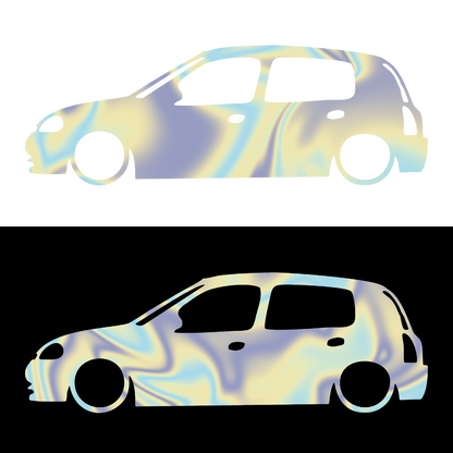 Sticker - SILUETA RENAULT CLIO