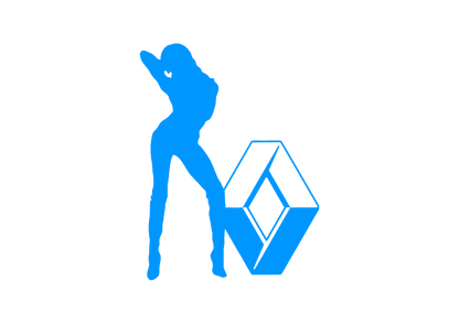 Sticker - RENAULT GIRL 1