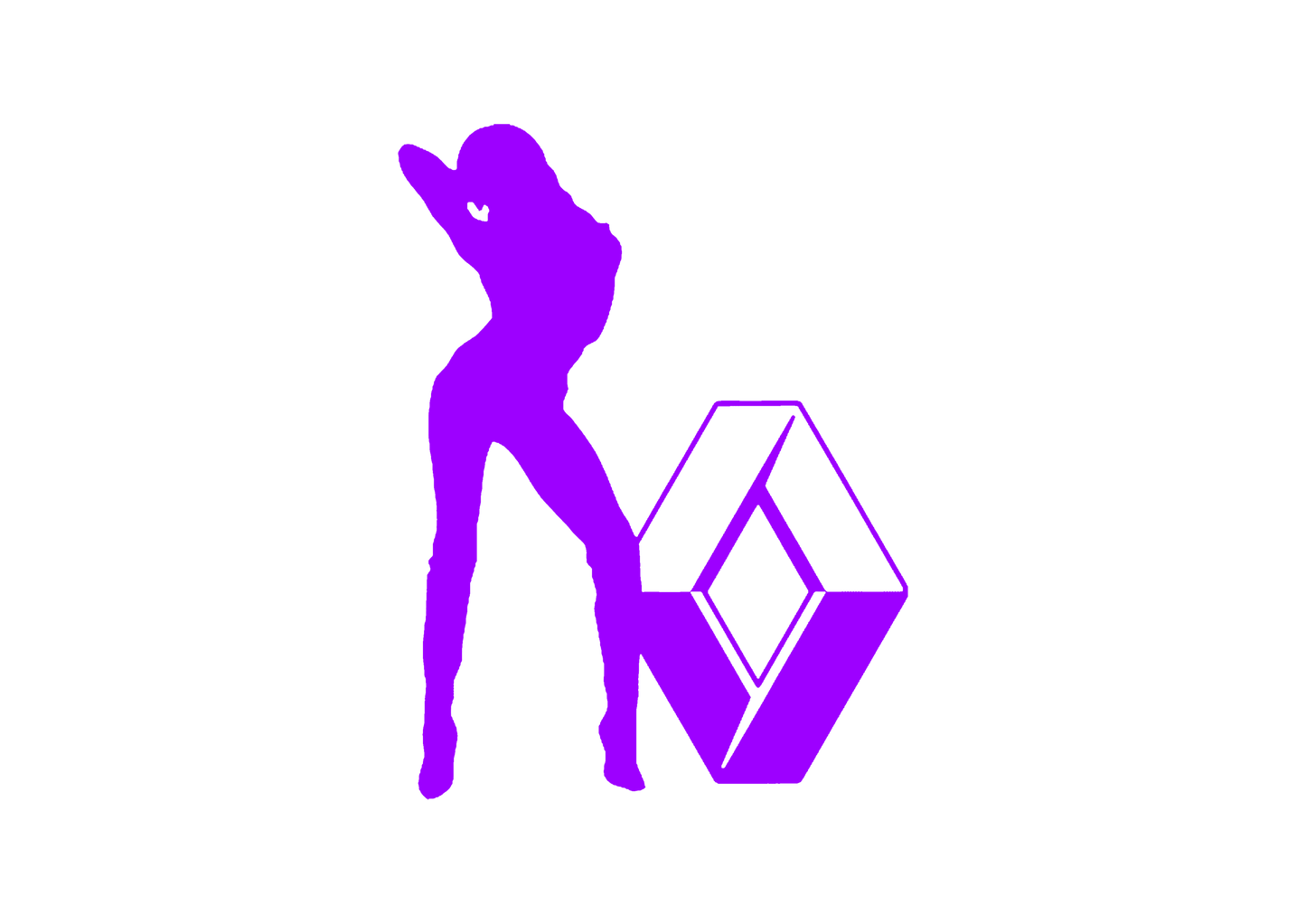 Sticker - RENAULT GIRL 1