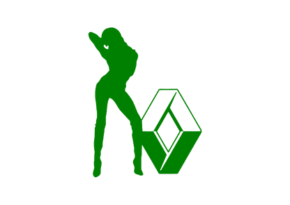 Sticker - RENAULT GIRL 1