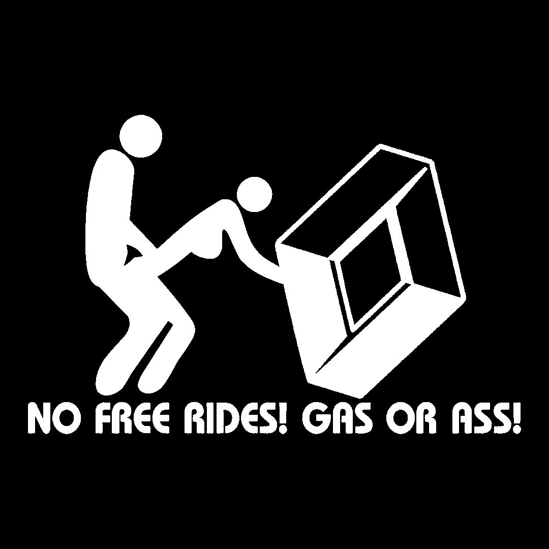 Sticker - RENAULT NO FREE RIDES