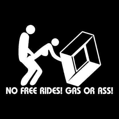 Sticker - RENAULT NO FREE RIDES