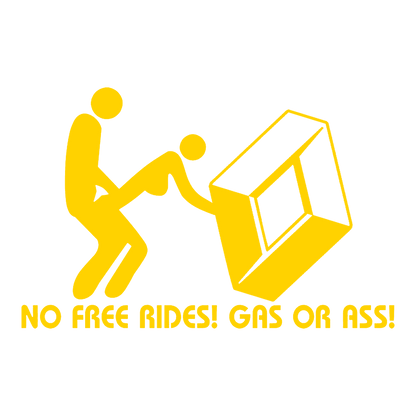 Sticker - RENAULT NO FREE RIDES