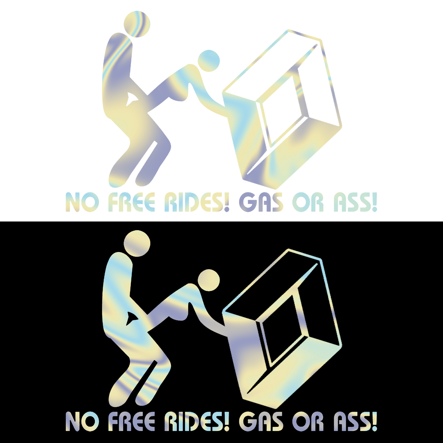 Sticker - RENAULT NO FREE RIDES