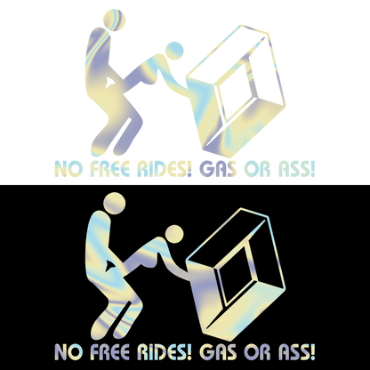 Sticker - RENAULT NO FREE RIDES
