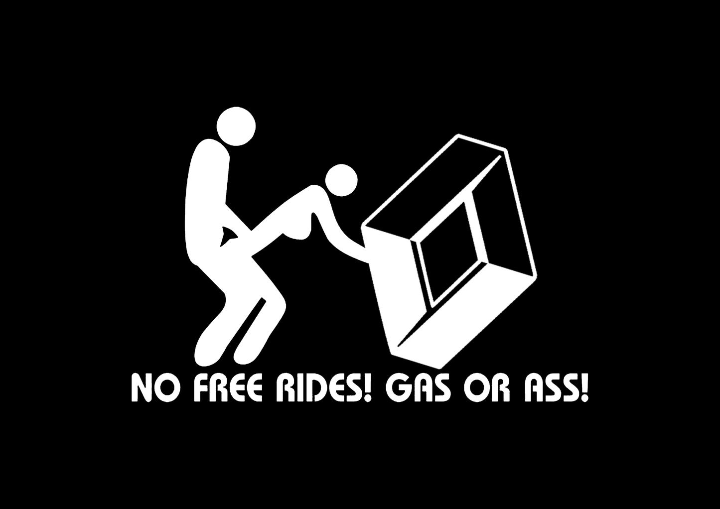 Sticker - RENAULT NO FREE RIDES