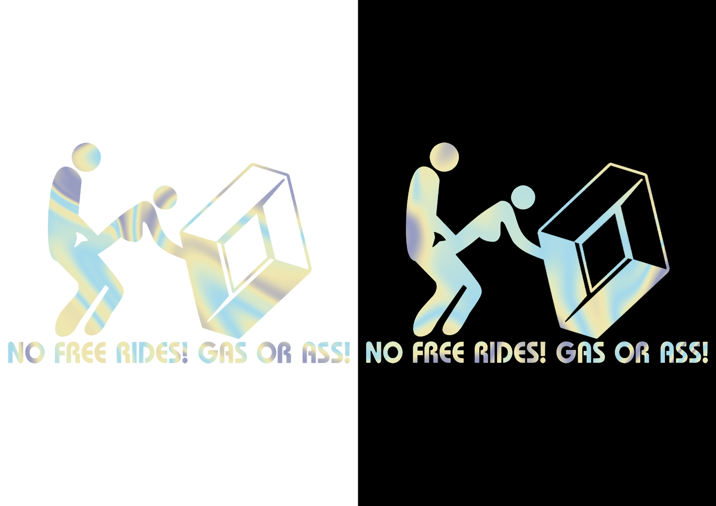 Sticker - RENAULT NO FREE RIDES