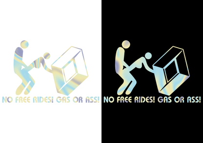 Sticker - RENAULT NO FREE RIDES