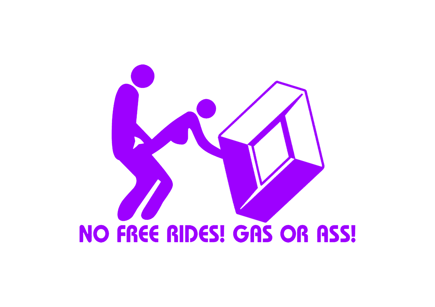 Sticker - RENAULT NO FREE RIDES