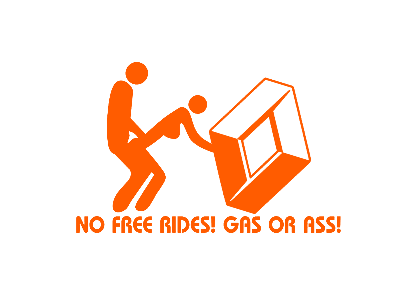 Sticker - RENAULT NO FREE RIDES