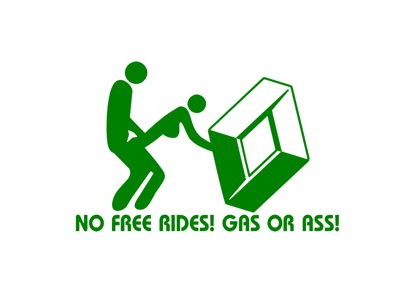 Sticker - RENAULT NO FREE RIDES