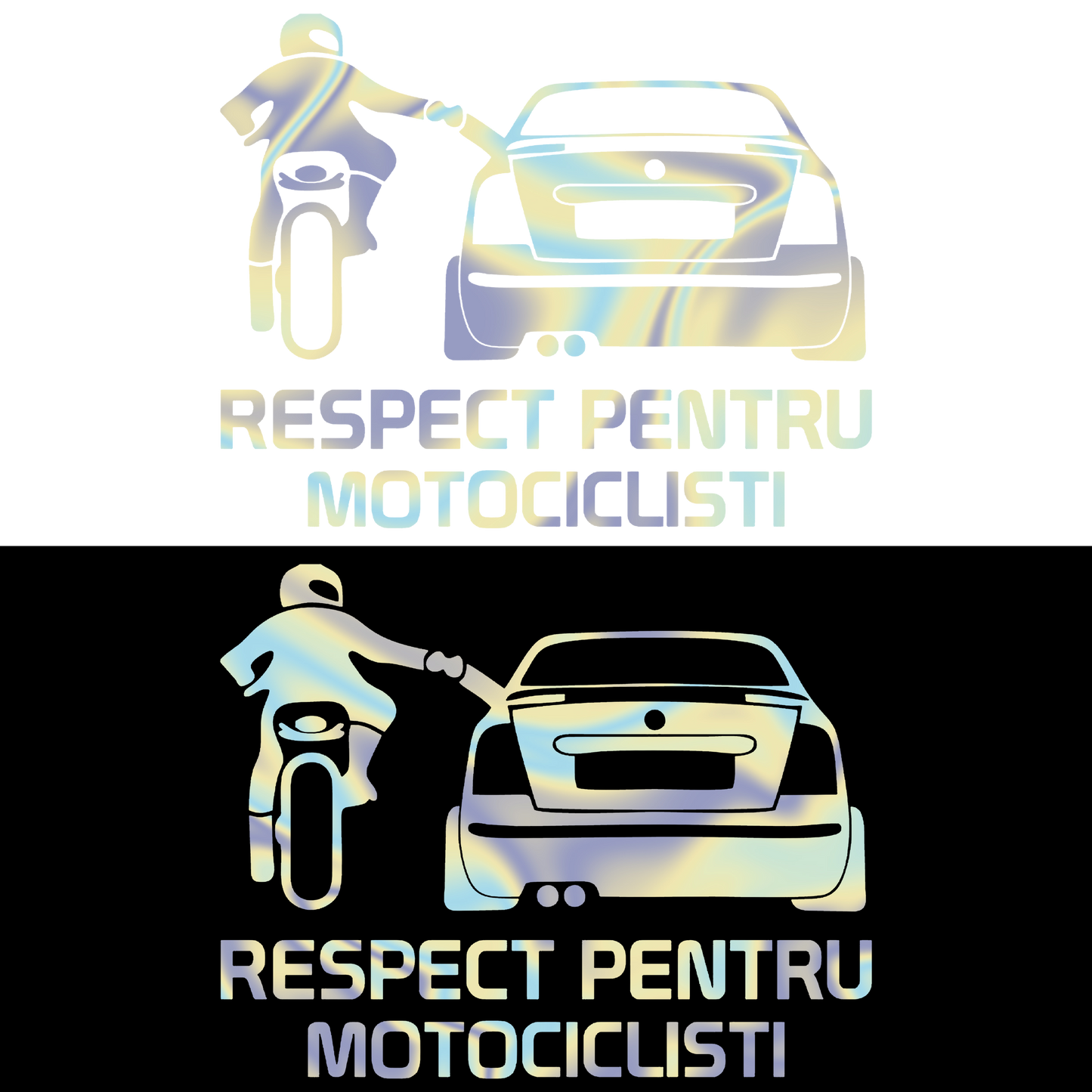 Sticker - RESPECT PENTRU MOTOCICLISTI