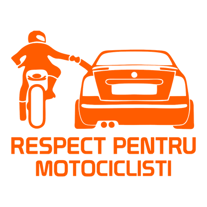 Sticker - RESPECT PENTRU MOTOCICLISTI