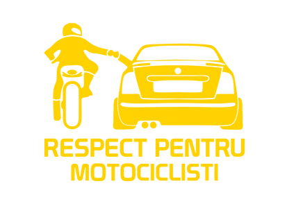 Sticker - RESPECT PENTRU MOTOCICLISTI