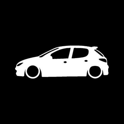 Sticker - SILUETA PEUGEOT 206