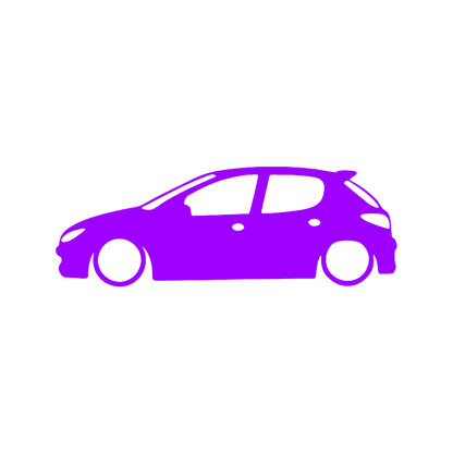 Sticker - SILUETA PEUGEOT 206
