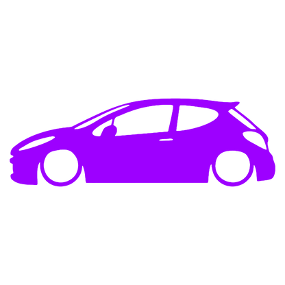 Sticker - SILUETA PEUGEOT 207