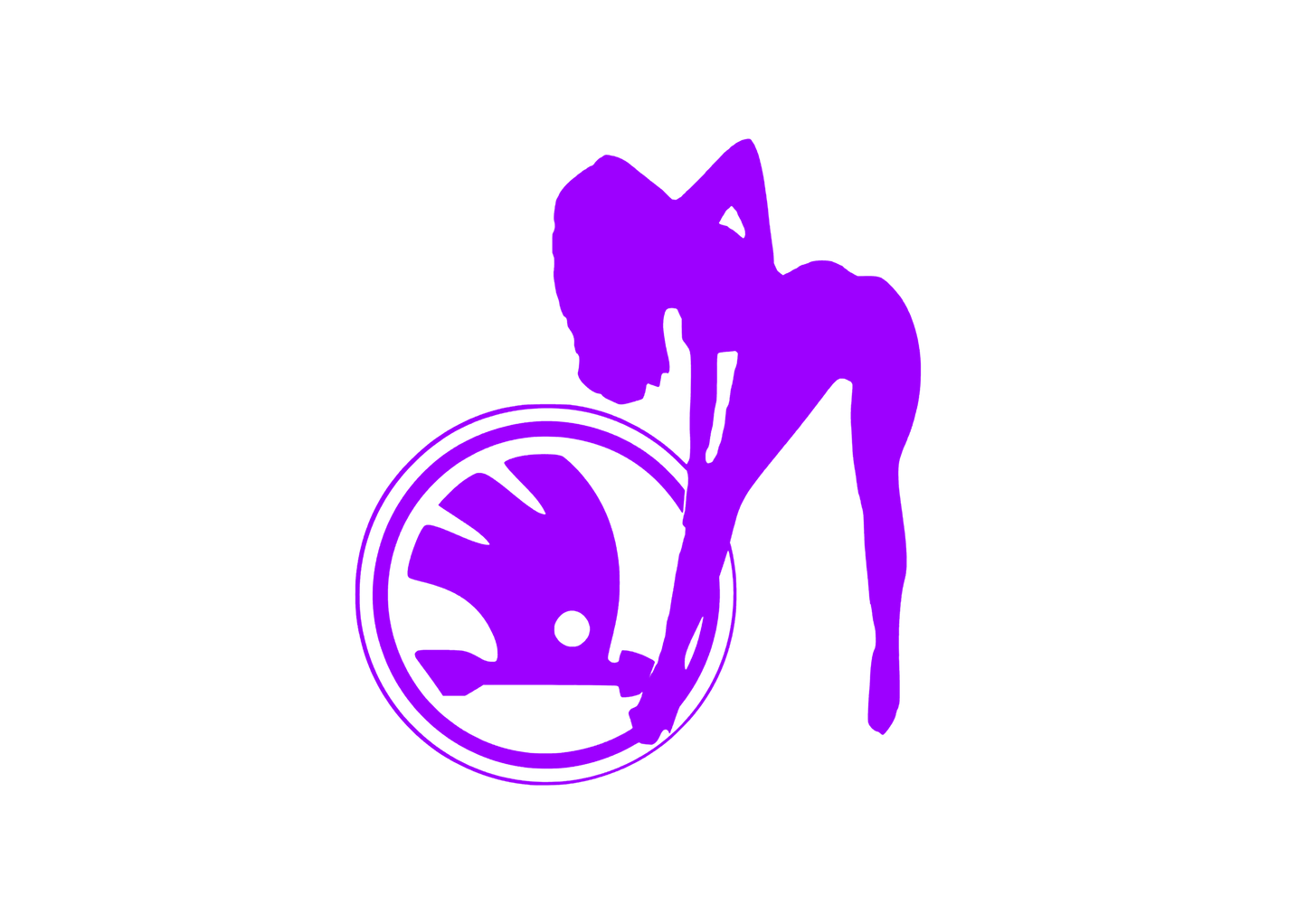 Sticker - SKODA GIRL