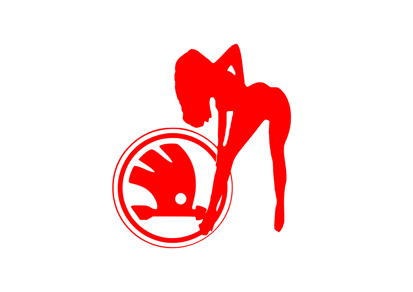 Sticker - SKODA GIRL