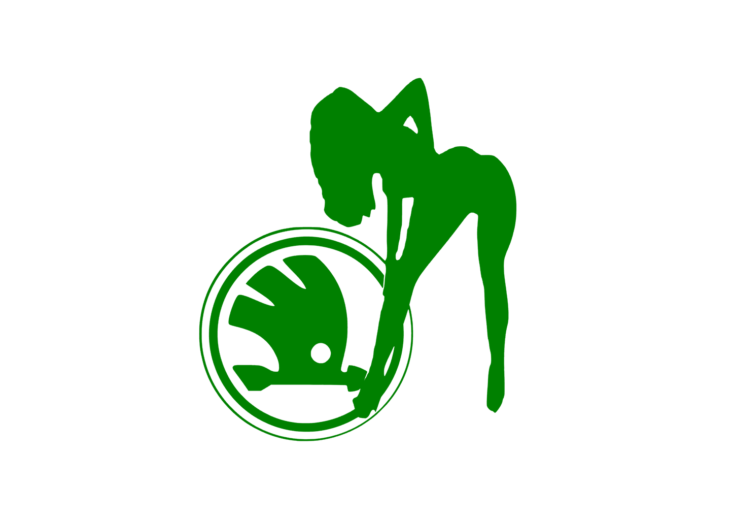 Sticker - SKODA GIRL