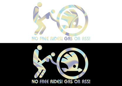 Sticker - SKODA NO FREE RIDES