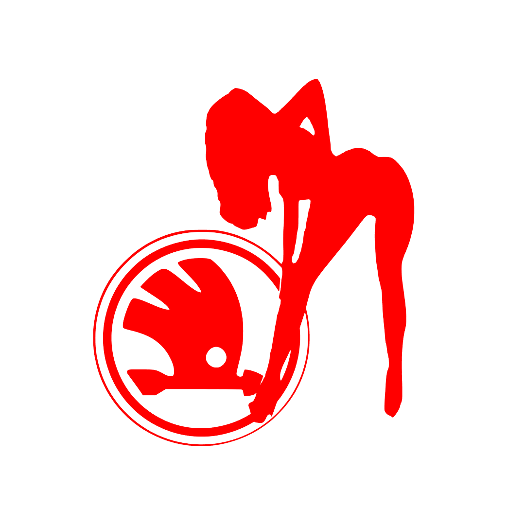 Sticker - SKODA GIRL