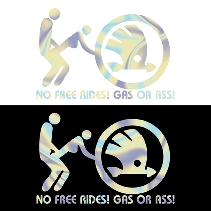 Sticker - SKODA NO FREE RIDES