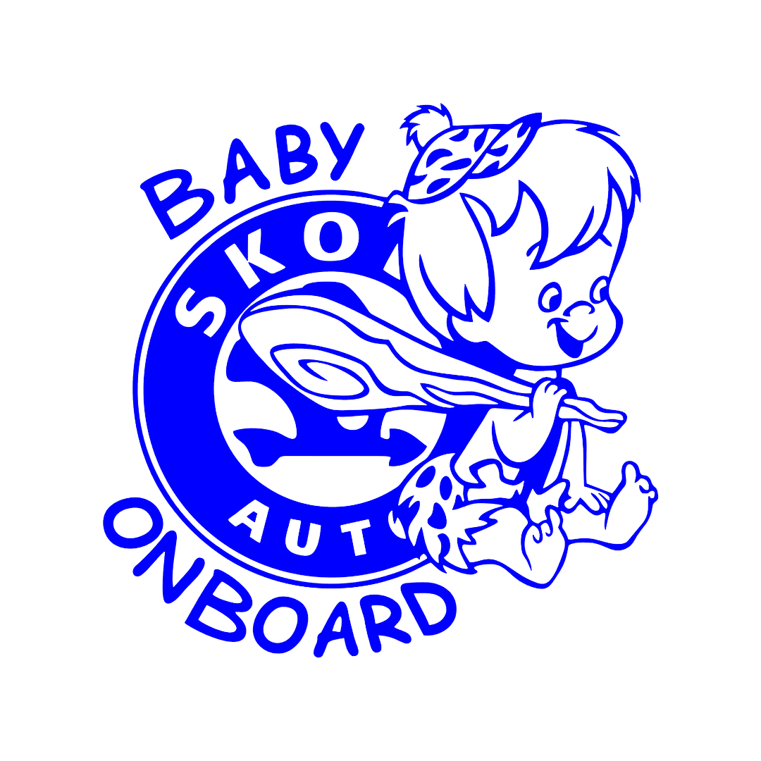 Sticker - SKODA BABY ON BOARD 2