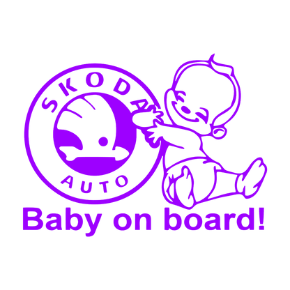 Sticker - SKODA BABY ON BOARD