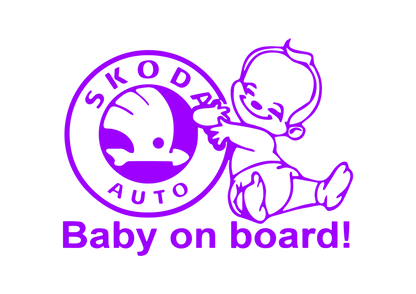 Sticker - SKODA BABY ON BOARD