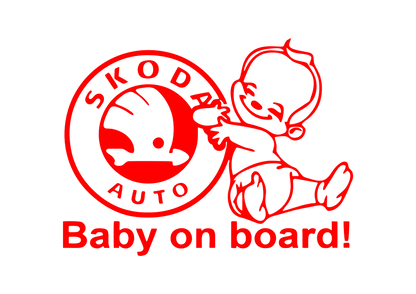 Sticker - SKODA BABY ON BOARD