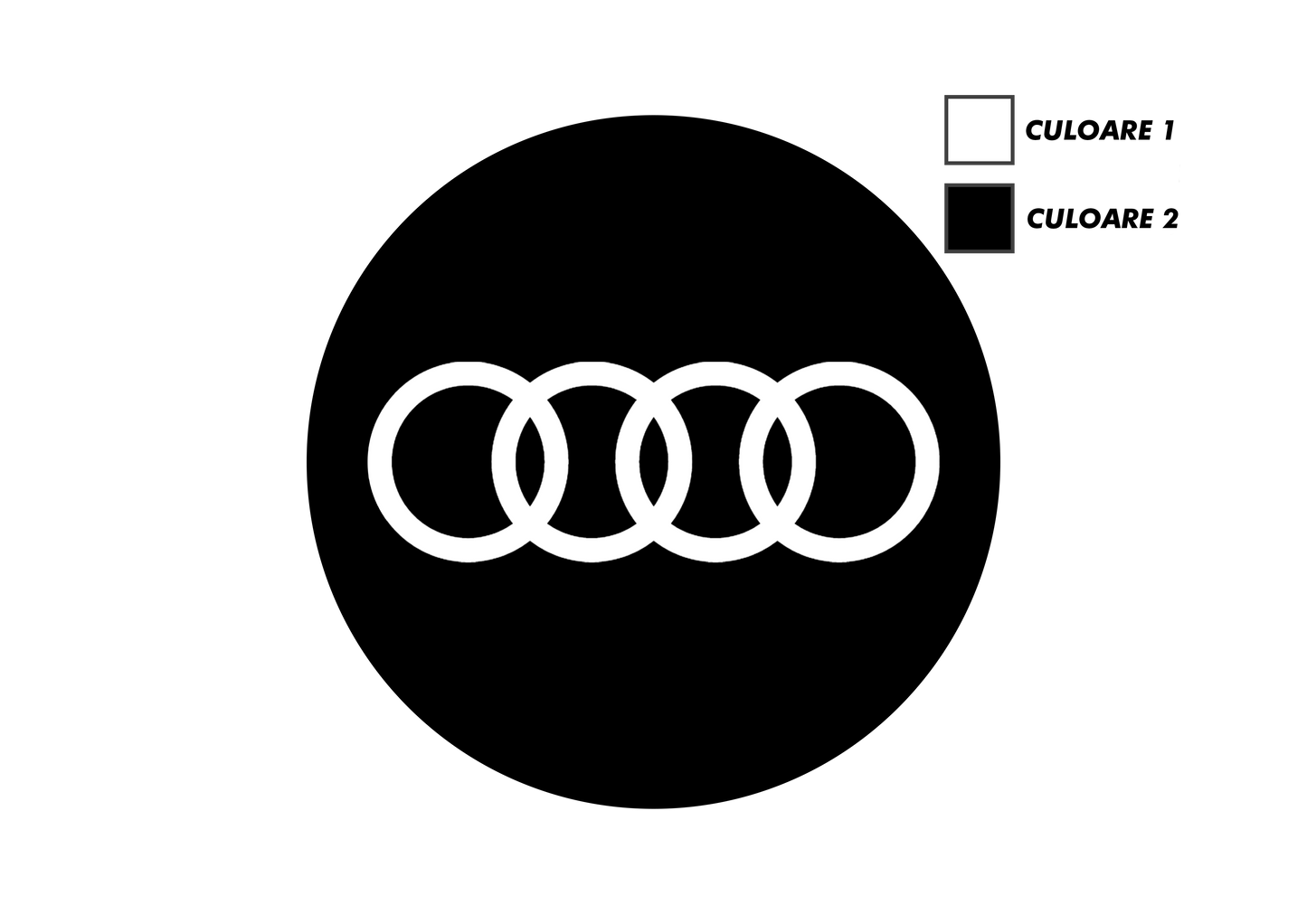 Set x5 Stickere Capace Jante - AUDI