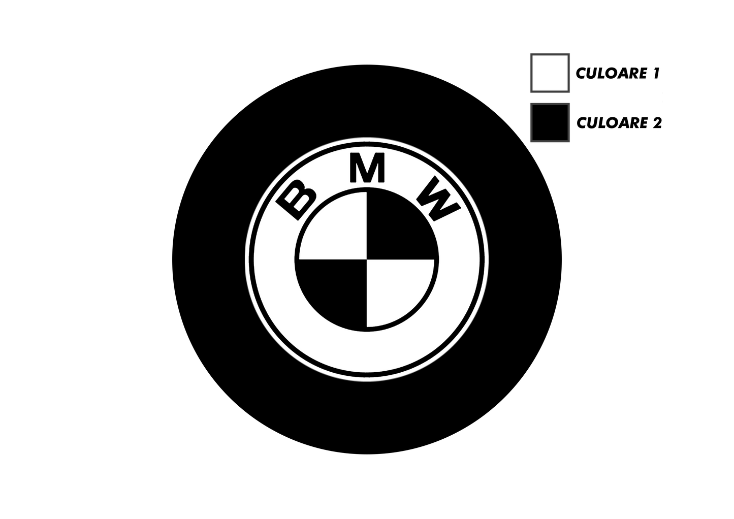 Set x5 Stickere Capace Jante - BMW