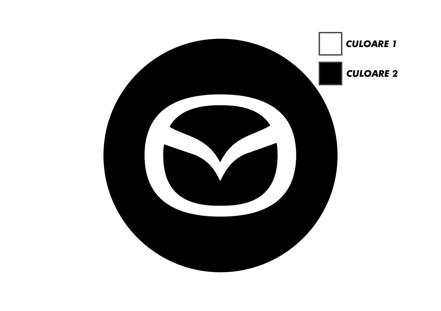 Set x5 Stickere Capace Jante - MAZDA